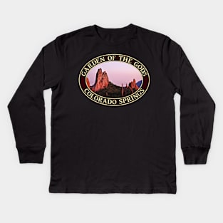 Sunset at Garden of the Gods in Colorado Springs, Colorado Kids Long Sleeve T-Shirt